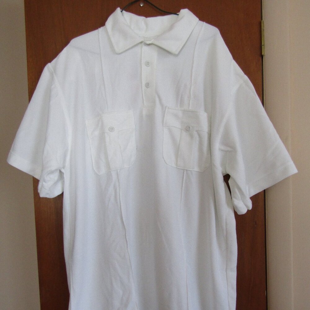 NWT Right Image Duraction Men's SS Police EMT Tactical White Polo Shirt*XL*